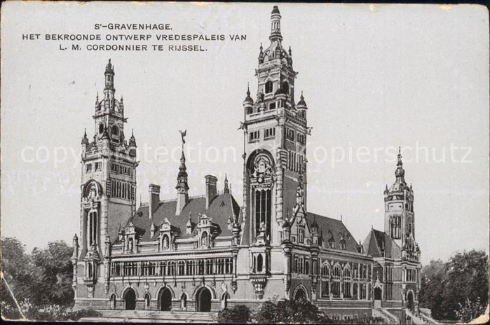 s-Gravenhage Bekroonde Ontwerp Vredespaleis L.M. Cordonnier te Rijssel