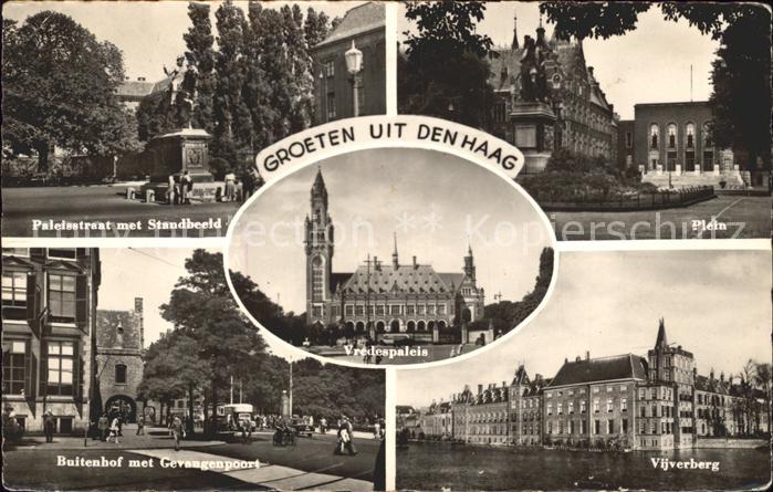 Den Haag Paleisstraat Standbeeld Plein Buitenhof Gevangenpoort Vijverberg Vreden
