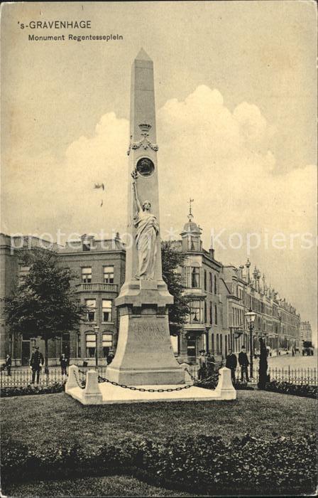 s-Gravenhage Monument Regentesseplein Gedenknaald