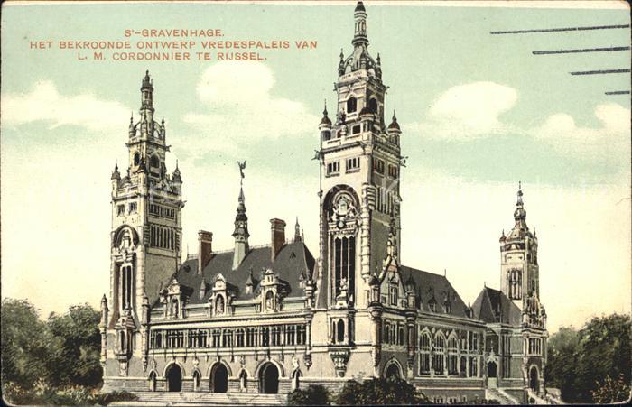 s-Gravenhage Vredespaleis Friedenspalast Ontwerp Cordonnier Te Rijssel