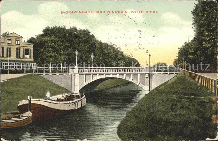 Scheveningen Witte Brug Bruecke Kahn