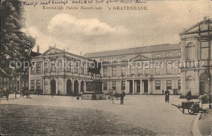 s-Gravenhage Koninklijk Paleis Noordeinde Ruiterstandbeeld Prins Willem I