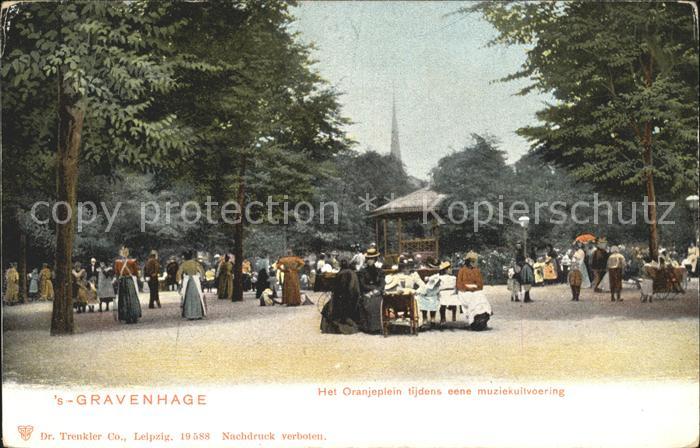 s-Gravenhage Oranjeplein Muziekuitvoering