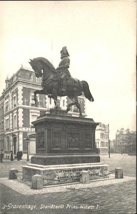 s-Gravenhage Standbeeld Prins Willem I Monument Denkmal