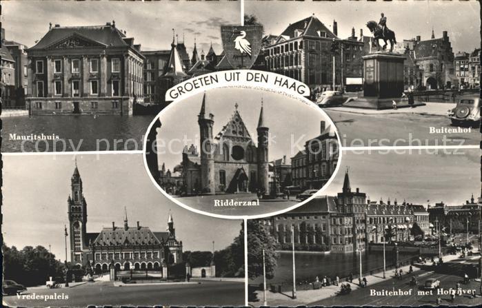 Den Haag Mauritshuis Buitenhof Monument Vredespaleis Hofvijver Ridderzaal