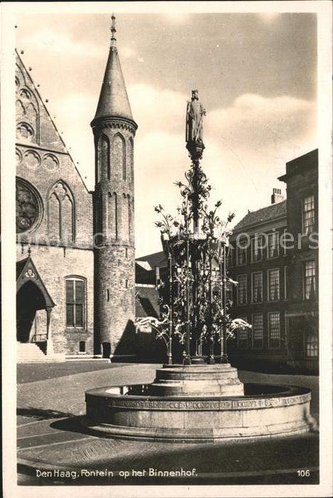 Den Haag Fontein Binnenhof