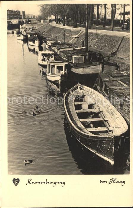 Den Haag Kranenburgweg Kanal Boot