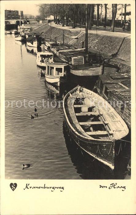 Den Haag Kranenburgweg Kanal Boot