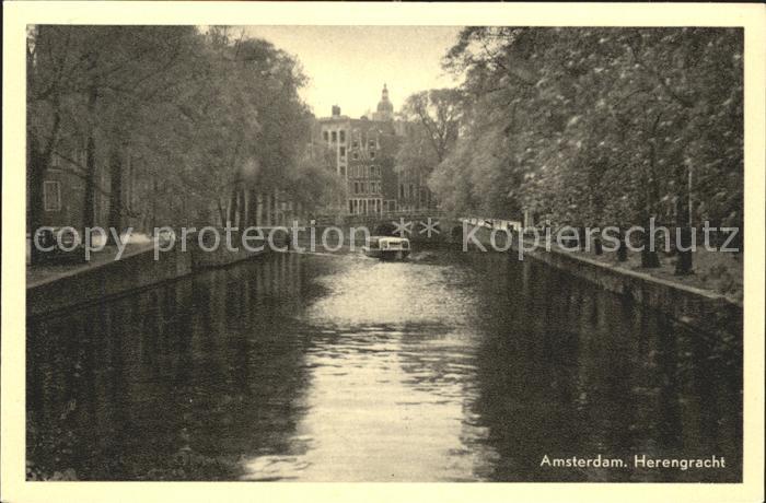 Amsterdam Niederlande Herengracht Kanal