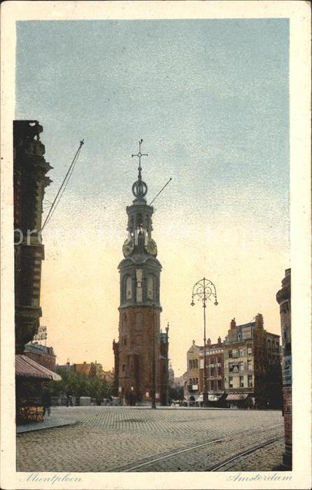 Amsterdam Niederlande Muntplein Toren