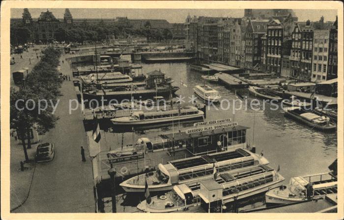 Amsterdam Niederlande Reederij Plas Haven Ausflugsboot Rundfahrten