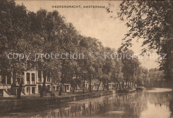Amsterdam Niederlande Heerengracht Kanal