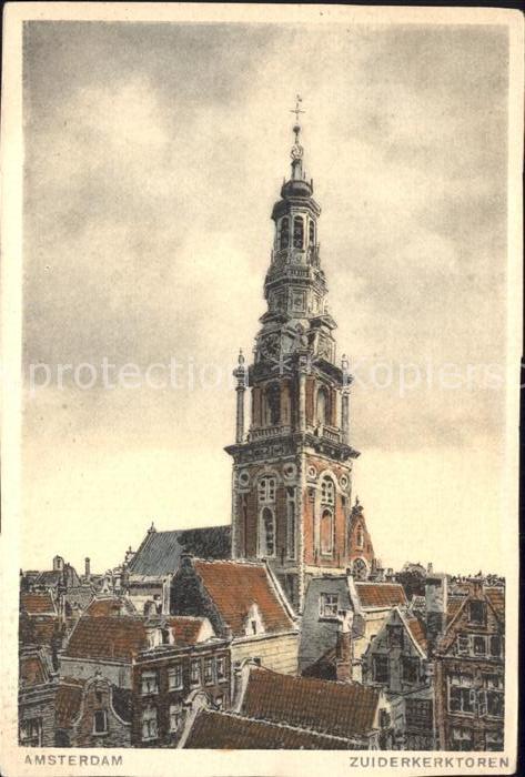 Amsterdam Niederlande Zuiderkerktoren