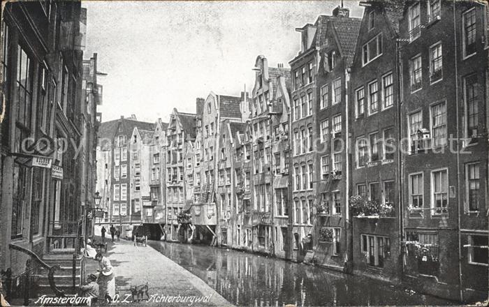 Amsterdam Niederlande O.Z. Achterburgwal Kanal