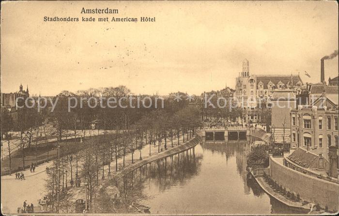 Amsterdam Niederlande Stadhonders kade American Hotel