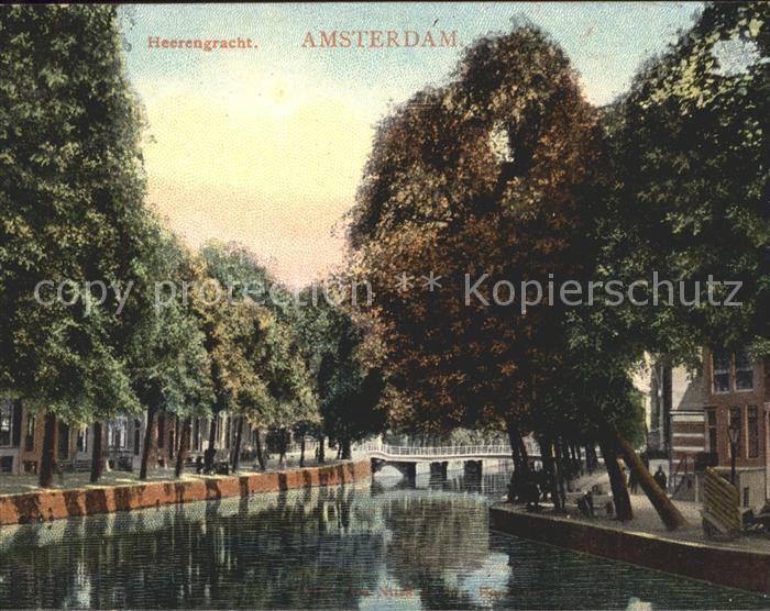 Amsterdam Niederlande Heerengracht Kanal