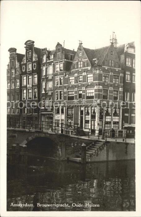 Amsterdam Niederlande Brouwersgracht Oude Huizen