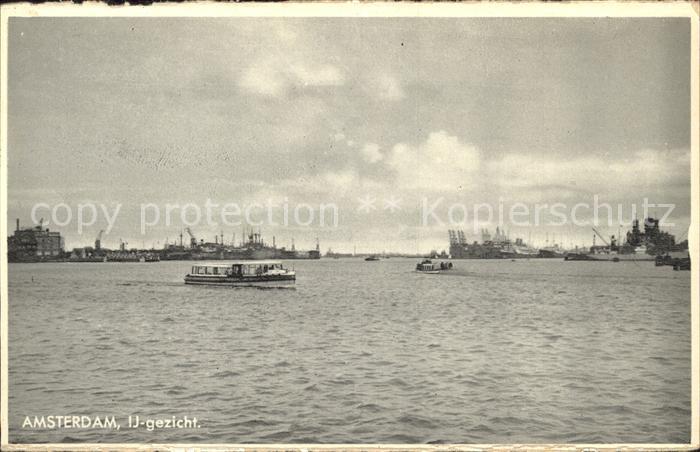 Amsterdam Niederlande IJ gezicht Boot