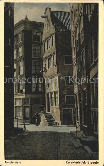 Amsterdam Niederlande Karateristiek Steegje