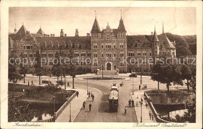Amsterdam Niederlande Koloniaal Instituut Strassenbahn