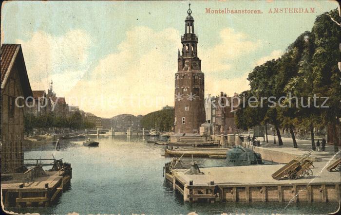 Amsterdam Niederlande Montelbaanstoren