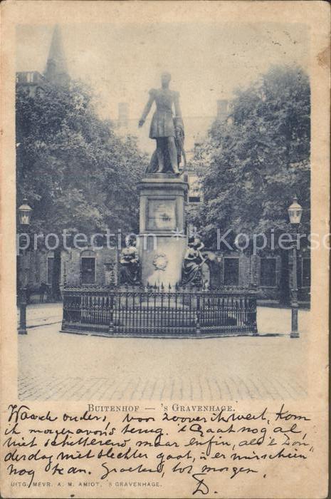 s-Gravenhage Buitenhof Monument Denkmal Statue