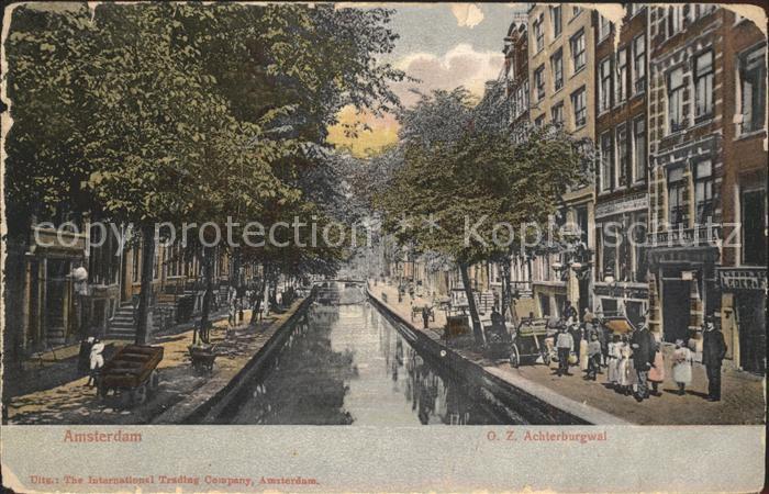 Amsterdam Niederlande O.Z. Achterburgwal Kanal