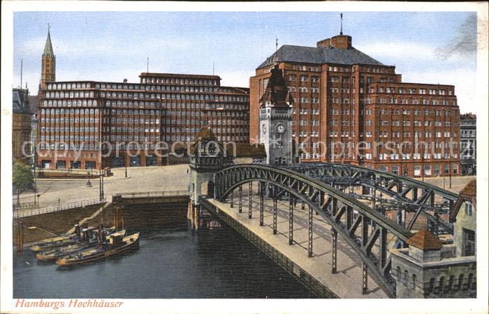 HAMBURG  CITY Hochhaeuser Bruecke