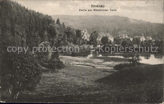 Ilmenau Thueringen am Ritzebuehler Teich