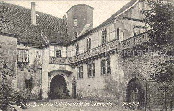 Neustadt Odenwald Burg Breuburg Burghof