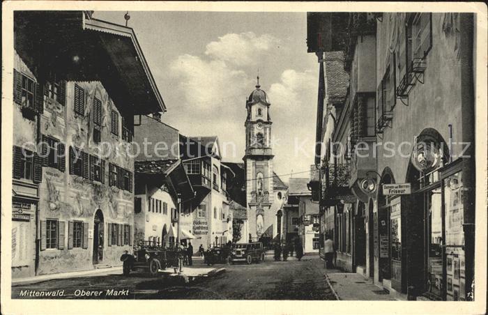 Mittenwald Bayern Oberer Markt Autos