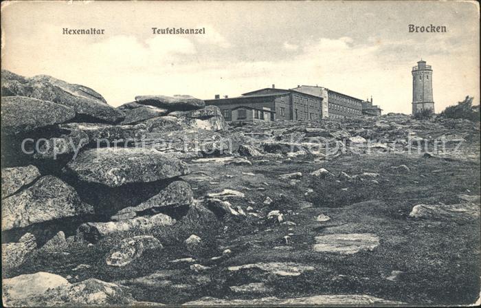 Brocken Harz Hexenaltar Teufelskanzel