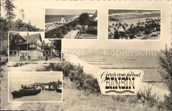 Bansin Ostseebad Ansichten Strand Boote