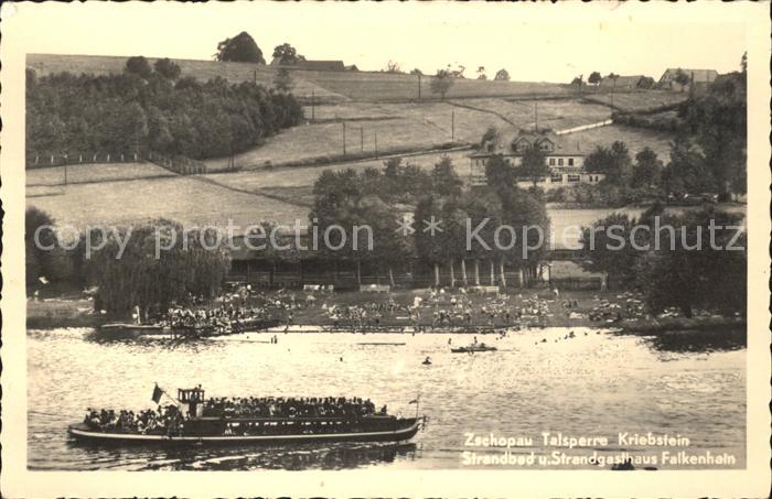 Zschopau Talsperre Kriebstein Strandbad Restaurant Falkenhain