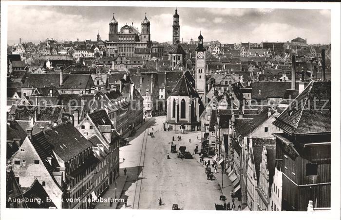 Augsburg Blick vom Jakobsturm