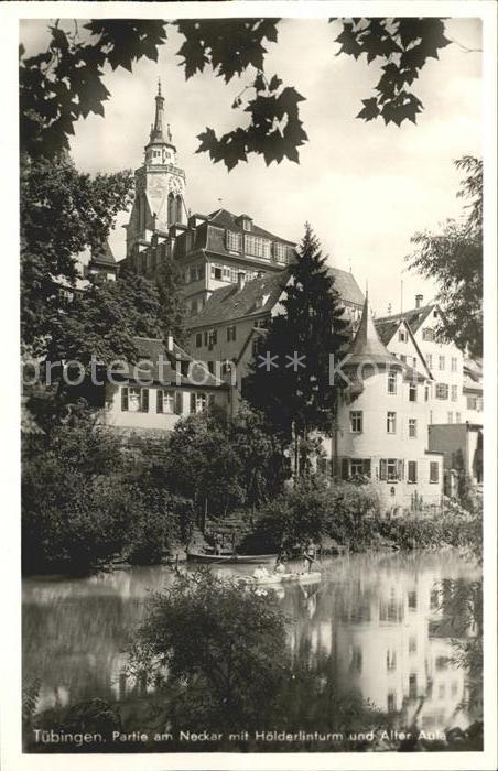 TueBINGEN BW Neckarpartie mit Hoelderlinturm