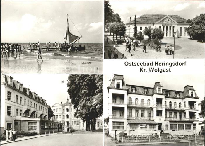 Heringsdorf Ostseebad Usedom Strandleben Kulturhaus Markt FDGB-Erholungsheim Gui