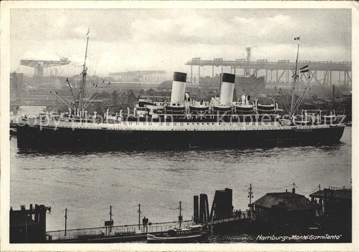HAMBURG  CITY Monte Sarmiento Schiff Dampfer