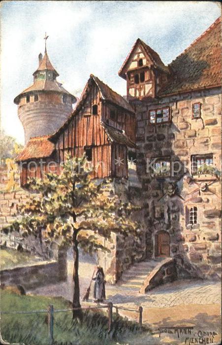 NueRNBERG  CITY Kuenstlerkarte Burgeingang