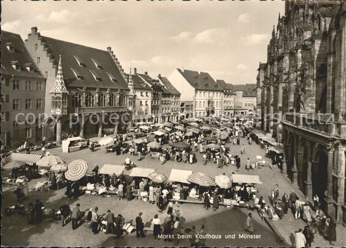 Freiburg Breisgau Markt Kaufhaus Muenster