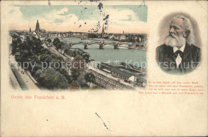 Frankfurt Main Mainpartie Bruecken