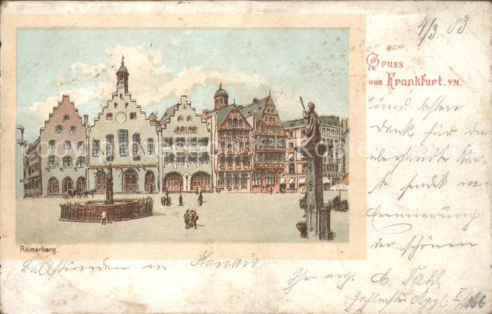 Frankfurt Main Roemerberg