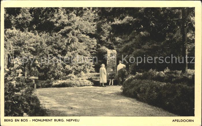 Apeldoorn Monument Burg Nepveu