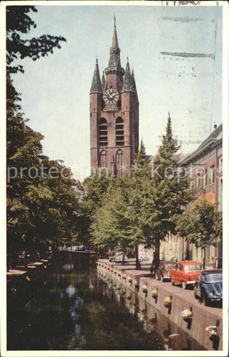 Delft Kerk Schilderachtig Autos