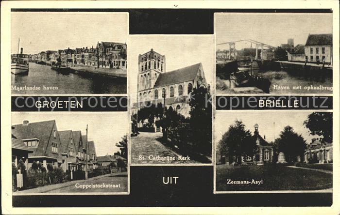 Brielle Niederlande Coppelstockstraat Haven St. Catharijne Kerk