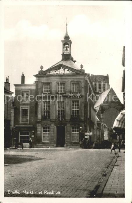 Brielle Niederlande Markt met Raadhuis