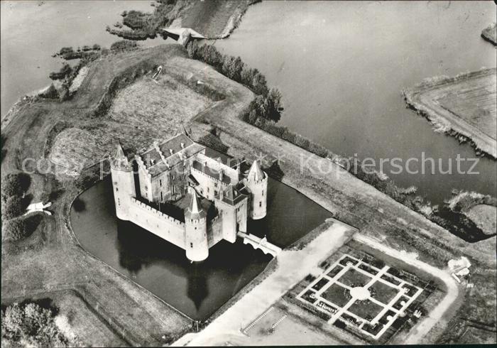 Muiden Fliegeraufnahme Muiderslot Schloss