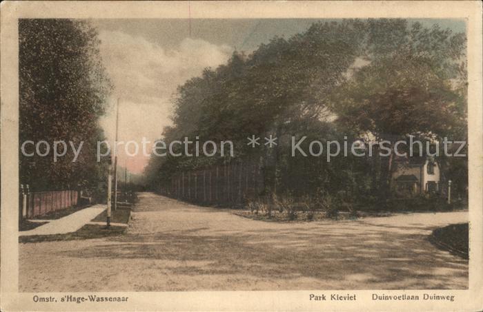 Niederlande Hage Wassenaar Park Kieviet Duinvoetlaan Duinweg