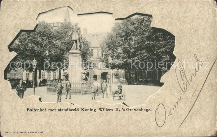 s-Gravenhage Buitenhof standbeeld Koning Willem II