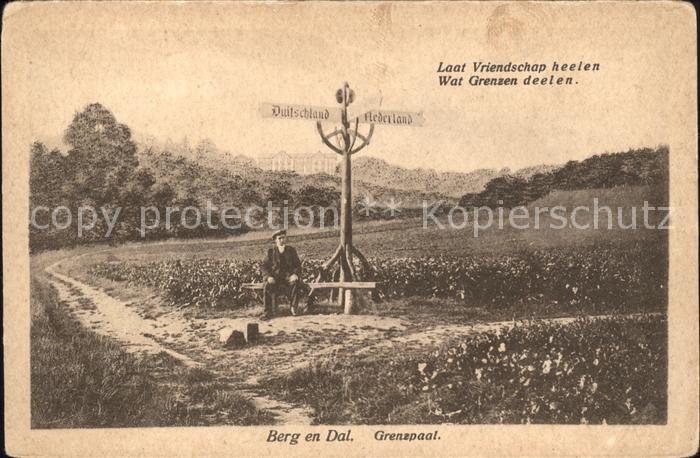 Berg en Dal Grenzpaal Laat Vriendschap heelen Wat Grenzen deelen